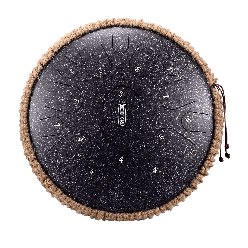14 Inch 11 Notes Steel Tongue Drum – Handpan, Handcrafted Percussion Instrument
