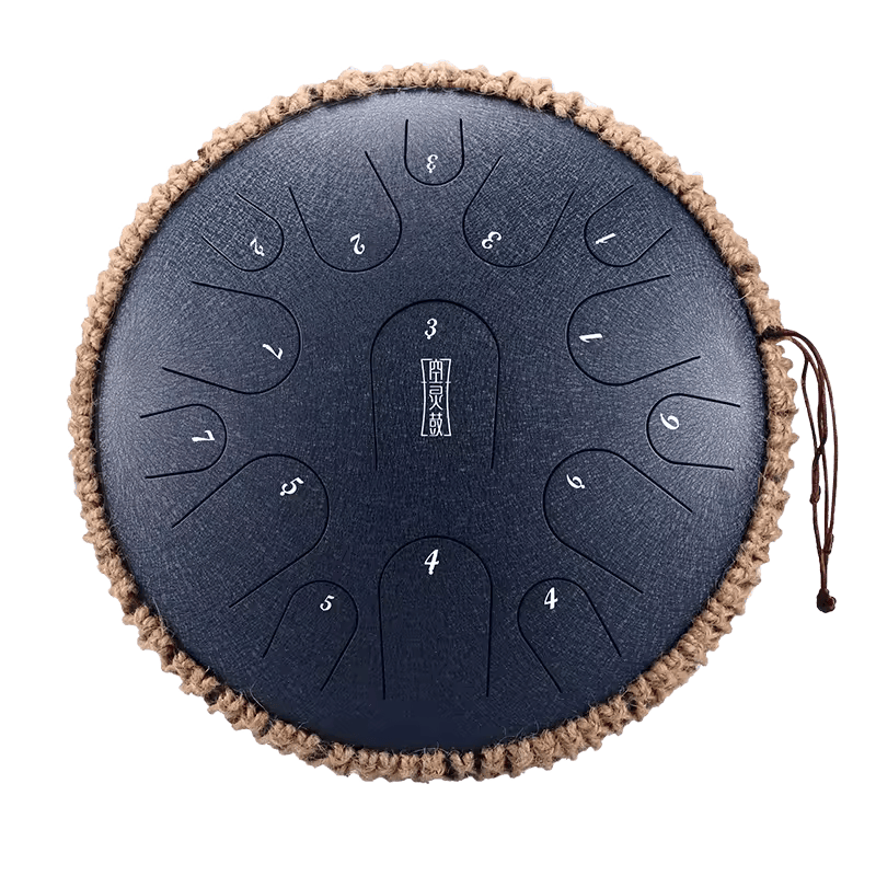 14 Inch 11 Notes Steel Tongue Drum – Handpan, Handcrafted Percussion Instrument