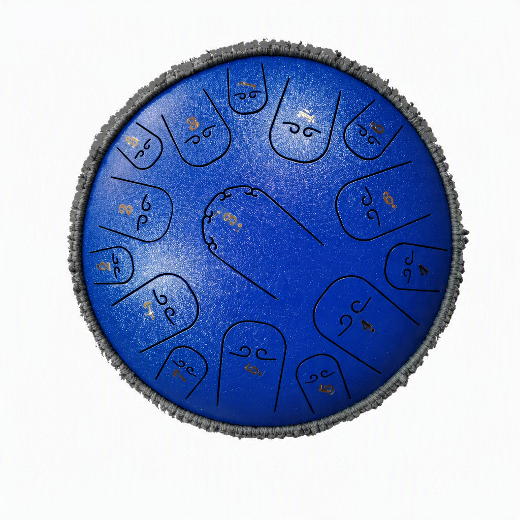 15 Notes 14 Inch Steel Tongue Drum – C Major Handpan Percussion Instrument