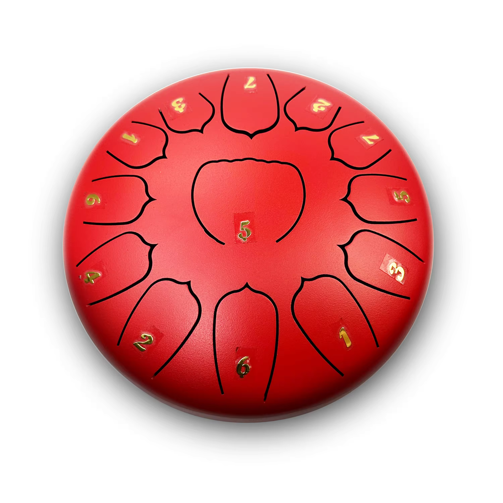 6" Mini Steel Tongue Drum – 8/11/13 Notes Stainless Steel Sound Therapy Drum