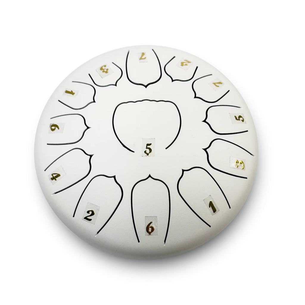 6" Mini Steel Tongue Drum – 8/11/13 Notes Stainless Steel Sound Therapy Drum